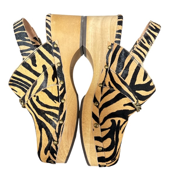 Anthropologie Silent D Georgia Slingback Heeled Black Clogs, Size 39 - Picture 5 of 10